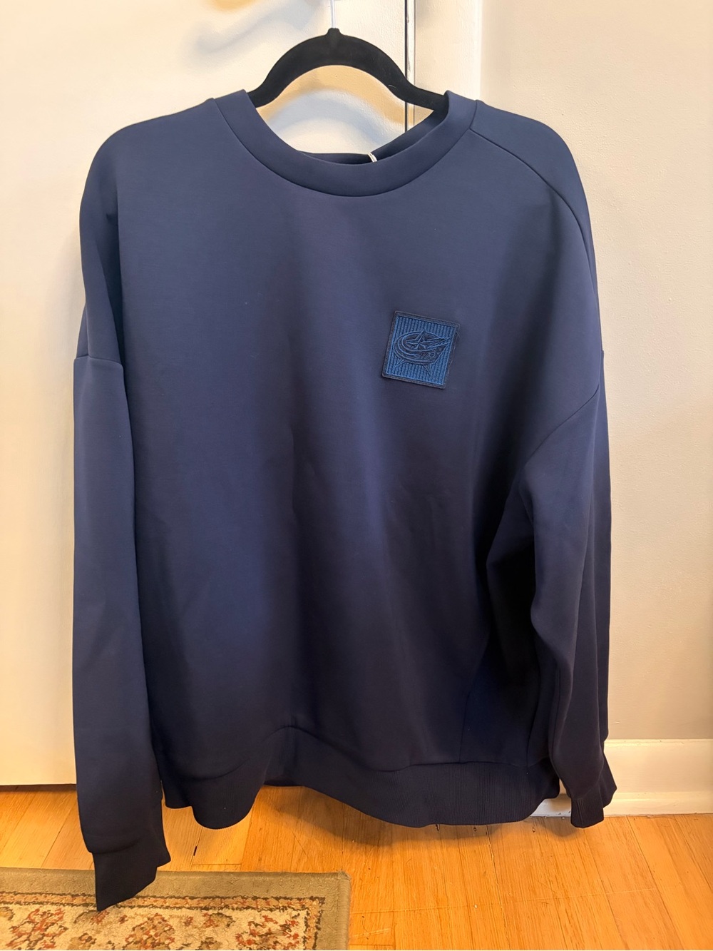 Columbus Blue Jackets / Levelwear Crewneck Sweater / Navy  /  L (Oversized Fit)